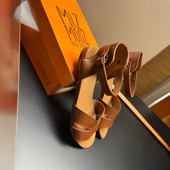 Miz Mooz Analise Ankle Strap Sandal Women Brandy Size EU 38 / US 7.5-8 - Picture 7 of 8